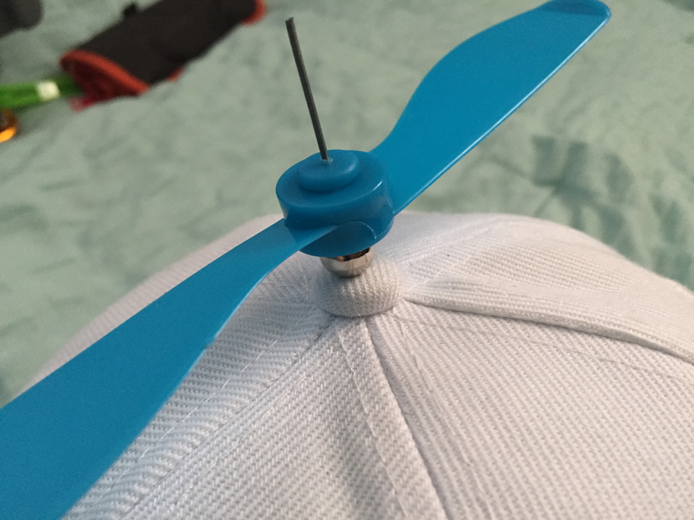 Propeller mechanism close up shot.